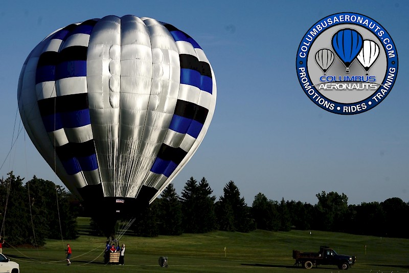 columbus aeronauts hot air balloon advertising ohio