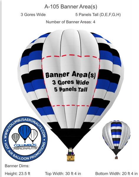 hot air balloon marketing banner