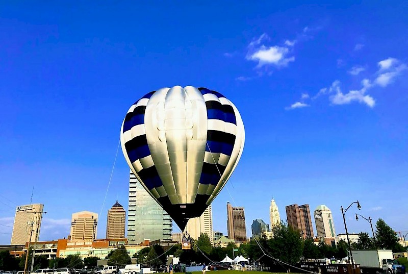 What is a tethered balloon ride?
